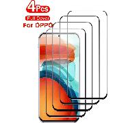 4 pièces Protecteur d'écran en verre trempé avec couverture plein écran sans cadre pour OPPO et Nothing Phone, verre en aluminium ultra-clair durci, bord ultra fin, film de protection d'origine anti-e