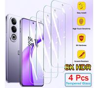 4 pièces Protecteur d'écran en verre trempé compatible avec OnePlus One Plus Nord CE4 CE3 CE2 CE 4 3 2 Lite N30 N20 N300 N200 N100 N10 SE 10R 10T 9 9 RT 9RT 9R 8T 7 7T Ace 5 3V 2V Edition, film de pro