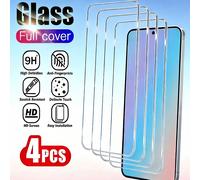 4 pièces Protecteur d'écran en verre trempé HD antichoc compatible avec Samsung Galaxy S26/A57/A26/A16 5G/A15/A14/A54/A55/A52, compatible avec Xiaomi 15T, compatible avec Redmi Note 15 14 13 12, compa