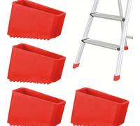 4 pièces Protecteurs de pieds en caoutchouc antidérapants robustes, Housses de rechange universelles pour pieds d'échelle télescopique, Manchons pour pieds d'échelle pour usage domestique et industrie
