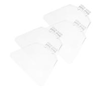 4 Pièces Protection de Banc Transparente en Plastique