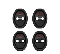 4 Pièces Protection Serrure de Porte pour Mitsubishi Eclipse Cross Lancer Fortis Eclipse PHEV, Imperméable Contre la Rouille Réduisant Le Bruit Car Silicone Door Latch Cover,Black