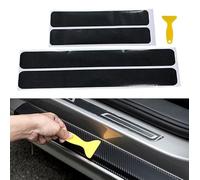 4 Pièces Protection Seuil de Porte de Voiture pour BMW 3 Series 3er Serie 3 Compact E36 316 318 323 Hatchback 1994-2000, 4D Fibre Carbone Autocollant Protecteur Seuil Porte Plinthes pour Auto