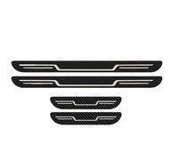 4 Pièces Protection Seuil de Porte de Voiture pour BMW X2 2018-2023 2024 2025, Acier Inoxydable Couvre Marche-Pied Anti-Rayures Plaques de Coup de Pied,C/Printed Black