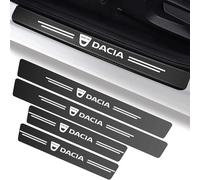 4 Pièces Protection Seuil de Porte de Voiture pour Dacia Bigster Dokker Duster Jogger, Fibre Carbone Seuil Porte Voiture Autocollant,Bande décorative Anti-Usure