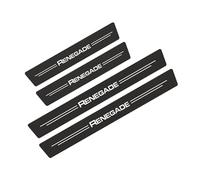4 Pièces Protection Seuil de Porte de Voiture pour Jeep Renegade 2014-2022, Protection Seuil de Porte Voiture, Fibre de Carbone Plinthes Autocollant -Facile à Installer