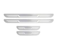 4 Pièces Protection Seuil de Porte de Voiture pour MG HS PHEV 2.Gen 2024 2025 2026, Acier Inoxydable Couvre Marche-Pied Anti-Rayures Plaques de Coup de Pied,B/Silver