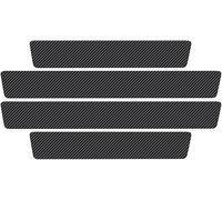 4 Pièces Protection Seuil de Porte en Fibre de Carbone Autocollant pour Renault Trafic 3 (X82) 2015-2024, Anti-Rayures Antidérapant Anti-Saleté pour Plinthes de Voiture