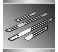 4 Pièces Protection Seuil de Porte Voiture pour BMW X3 (G45) 2024 2025, Matériau en Acier Inoxydable Protection Porte de Voiture Auto Plinthes,Black