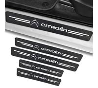 4 Pièces Protection seuil de Porte Voiture, pour Citroen C3 Aircross 2021-2024 Fibre de Carbone Bandes De Seuil De Porte De Voiture Anti-Rayures