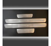 4 Pièces Protection Seuil de Porte Voiture pour Kia Picanto 2024 2023 2022 2021 2020-2017, Matériau en Acier Inoxydable Protection Porte de Voiture Auto Plinthes