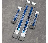 4 Pièces Protection Seuil de Porte Voiture pour Renault Kadjar 2018 2019 2020 2021 2022 2023 2024, Matériau en Acier Inoxydable Protection Porte de Voiture Auto Plinthes