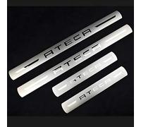 4 Pièces Protection Seuil de Porte Voiture pour Seat Ateca 2020 2021 2022 2023 2024, Matériau en Acier Inoxydable Protection Porte de Voiture Auto Plinthes