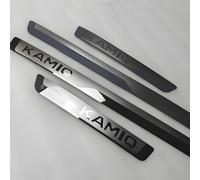 4 Pièces Protection Seuil de Porte Voiture pour Skoda Kamiq 2024 2023-2018, Matériau en Acier Inoxydable Protection Porte de Voiture Auto Plinthes