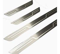 4 Pièces Protection Seuil Porte Voiture pour Mercedes ML W164 Bj. 2005-2009 2010 2011, Contre l'abrasion Plaques Acier Inoxydable Bande Pédale Bienvenue Contre,Silver