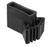 4 Pièces Protections pour Pieds D'échelle Noir Antidérapantes en Caoutchouc | 4 Pcs, Surface à Rainures Profondes et Surface D'appui Élargie, pour Escabeaux Télescopiques et Alu