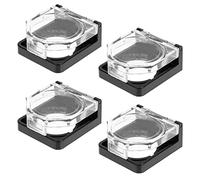 4 Pièces Protège-boutons Cache Bouton Poussoir D'urgence Couvercles D'interrupteur à Bouton Rond Boîtier D'interrupteur à Bascule Garde De Four Clapet Plastique Ampoule De Bébé