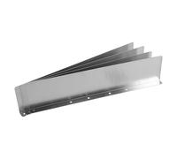 4 Pièces Protège-gouttière de Toit en Aluminium Argenté, Déviateur de | Résiste aux Fortes Pluies, pour Toiture et Gouttière, Protège Façade et Fondations