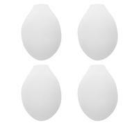 4 Pièces Protège-slip Homme U Blanc en Polyester et Pu pour Sport | Design Perforé, Forme Simple, Absorption des Chocs, Usage Polyvalent pour Entraînement et Gear Athlétique
