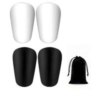 4 Pièces Protège Tibias avec 1 Sac de Rangement, Mini Protège-Tibias Légers Petits Équipements de Protection Ultra-Légers pour Hommes Femmes Fort et Léger Tibia pour Jeux de Football Jogging Courir
