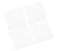 4 Pièces PVC Blanche pour Extensions de Cheveux | Barrière Entre Cuir Chevelu et Colle, pour Lissage à Domicile, Étudiants en Coiffure, Accessoires de Pose