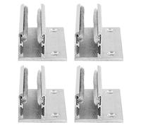 4 pièces quincaillerie de porte coulissante en alliage d'aluminium porte guide de rouleau de plancher positionneur de butée d'oscillation pour porte à induction automatique