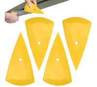 4 Pièces Raclette De Fenêtre À Contour Triangulaire 4 Pièces - Raclette De Contour avec Multi-Bords - Grattoir De Contour | pour PPF, Emballage De Voiture, Application De Film pour Fenêtre