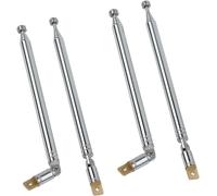 4 Pieces Radio Antenna 51.5 cm Telescopic FM Antenna,Antenna Cables for TV Radio,7 Sections Design Universal Antenna