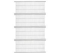 4 Pièces Rampe d'escalade pour Cage à Chat en Fer Noir, Accès Doux | Chatons et Seniors, Stabilité Renforcée, Voies Discrètes, Usage en Cage Métallique ou Grillagée