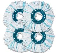 4 pièces Rechange Clean Twist Disc Mop Compatible avec Leifheit Serpillière,Balai Serpillère Microfibre Compatible avec Leifheit Clean Twist Disc Mop Systèmes,pour Tous Types de Sols