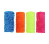 4 Pièces Recharge de Balai en Polaire Corail, Remplacement pour Sols Durs | Absorption Renforcée, Séchage Rapide, Pose Instantanée, pour Bois Bambou Scellé, Nettoyage à Sec