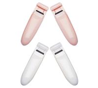 4 Pièces Recourbe-cils Partiel Segmenté en Plastique pour Arc | Courbure Douce, Réduit la Traction, Ajustements Rapides un Événement, Format Portable pour Retouches