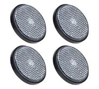 4 Pièces Réflecteur Rond de Vélo en Plastique, Fixation par Boulon | Surface Réfléchissante, Avertissement Visible, Accessoire pour Cyclistes, Motos et Voitures de Tourisme, sans Recharge