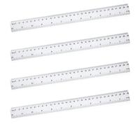 4 pièces Règle 30 cm, Règles en plastique transparent incassable