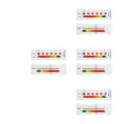 4 Pièces Règle D’évaluation la Douleur en Plastique Blanc Portable | Évaluation Visuelle Médicale, Autoévaluation Simple, pour Garçon Fille et Personnes Âgées, Usage Hôpital et Consultation