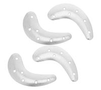 4 Pièces Réparation de Talons de Bottes, Plaque en Fer Argentée | Installation par Vis Incluse, Traction Renforcée, Usage Quotidien par Temps Humide, Réparation Immédiate du Talon