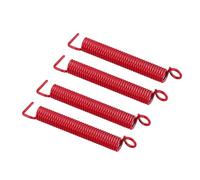 4 Pièces Ressorts de Trémolo Rouge en Acier, Système | Réglage Flexible, Finition Brillante Lisse, Acier, Grosse Endurance, Installation Facile, Usage sur Pont