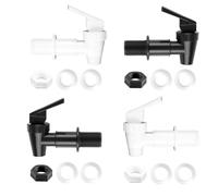 4 Pièces Robinet en Plastique pour Distributeur de Boissons, Robinet Recuperateur Eau de Pluie 3/4 Pouces Standard, Robinets Cuve Plastique Résistant Aux UV, Robinets Plastique Cuve À Eau