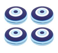 4 Pièces Rond Amortisseur de Vibrations pour Raquette de Tennis | Léger, Ajustement Sûr, Absorption des Chocs, pour Matchs et Entraînement, Juniors et Adultes