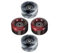4 Pièces Roues de Patin à Roulettes en PU 82a Roulements | Résistantes à L’usure, Adhérence sur Sols Lisses, Soutien Extérieur, Adaptées au Patinage Urbain et Couleur Aléatoire