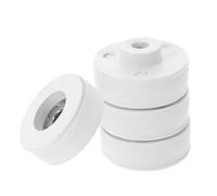 4 Pièces Roues de Porte de Serrage à Galet, Zinc Blanc | Poulie à Rouleaux, Support Charge Lourde, Usage Serrage Potagère, pour Porte et Toile D'ombrage