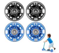 4 Pièces Roues de Scooter Lumineuses, Roues de Trottinette, Roue Trottinette Freestyle, 80mm Scooter Replacement Wheels, Roues de Remplacement City Scooter avec ABEC-9, pour Trottinette Stunt Scooter