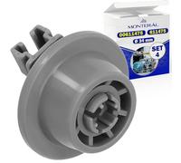 4 Pièces Roues Lave Vaisselle pour Panier Inférieurs Ø 34 mm avec le Code Original 00611475 611475 pour Bosch pour Siemens - MONTERAL