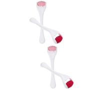 4 Pièces Rouleau de Massage Réutilisable, Petit Outil de Beauté | Silicone Abs, Design Ergonomique, Aide à L’absorption Crème, Usage Maison et Voyage
