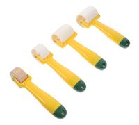 4 Pièces Rouleau de Pression en Plastique Jaune | Outil de Construction de Peint, Usage Bricolage et Déco Voiture, Design Professionnel, Sûre à Utiliser