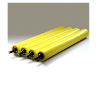 4 pièces Rouleaux de convoyeur, Non motorisés Polyuréthane Rouleau en caoutchouc Pour systèmes de convoyeurs Applications industrielles, Diamètre 3,5 cm/5 cm/6 cm/7 cm(Diameter 7cm,24cm/9.44in)