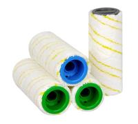 4 Pièces Rouleaux De Rechange Pour Kärcher FC7 FC5 FC3D FC3, Remplacement des Rouleaux Pour Kärcher EWM 2 Sans Fil, Brosse Accessoire 2.055-006.0 (Jaune)