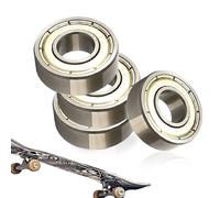 4 pièces Roulement 608zz,Roulements à Billes,8 mm x 22 mm x 7 mm, Roulements à Billes Roller, Carbone Acier Double Blindage 608 Bearing, Convient pour Roulements de Skateboard Longboard Trottinettes