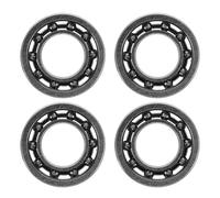 4 pièces Roulement à Billes pour Yo-Yo, Acier Chromé, Forme U, 10 billes | Double Étanchéité Caoutchouc, Pré-Lubrifié, Rotation Stable, pour Modèles sans Réponse et Entraînement Intensif