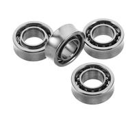 4 Pièces Roulement Poussette Yoyo en Acier Chrome, U, 10 Billes | Pré Lubrifié, Double Joint en Caoutchouc, Roulements à Billes Miniatures, pour Compétition et Upgrade